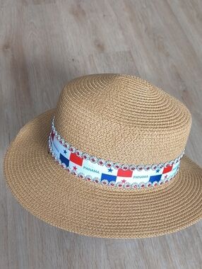 PANAMA FLAG Straw hat